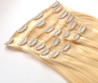 Wholesale Double Drawn Remy Human Hair Clip In Hair Extension For White Women